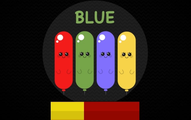 Balloon Pop is a very optical illusion game; if a player taps the green button, their turn ends immediately.