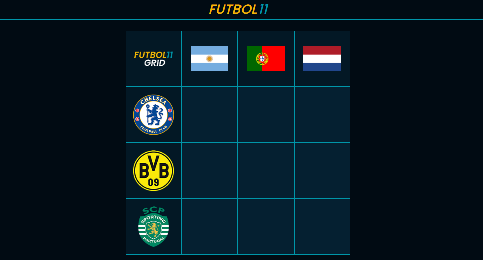 Futbol Grid - Play Futbol Grid On IMMACULATE GRID