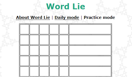 the word lie